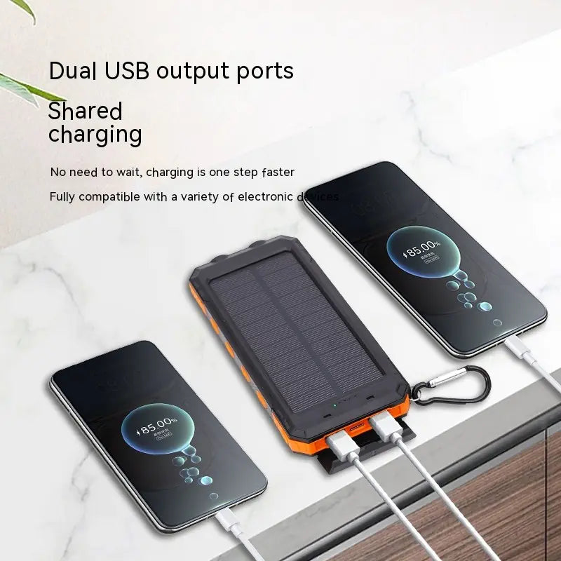 Waterproof Solar Power Bank 20000mAh