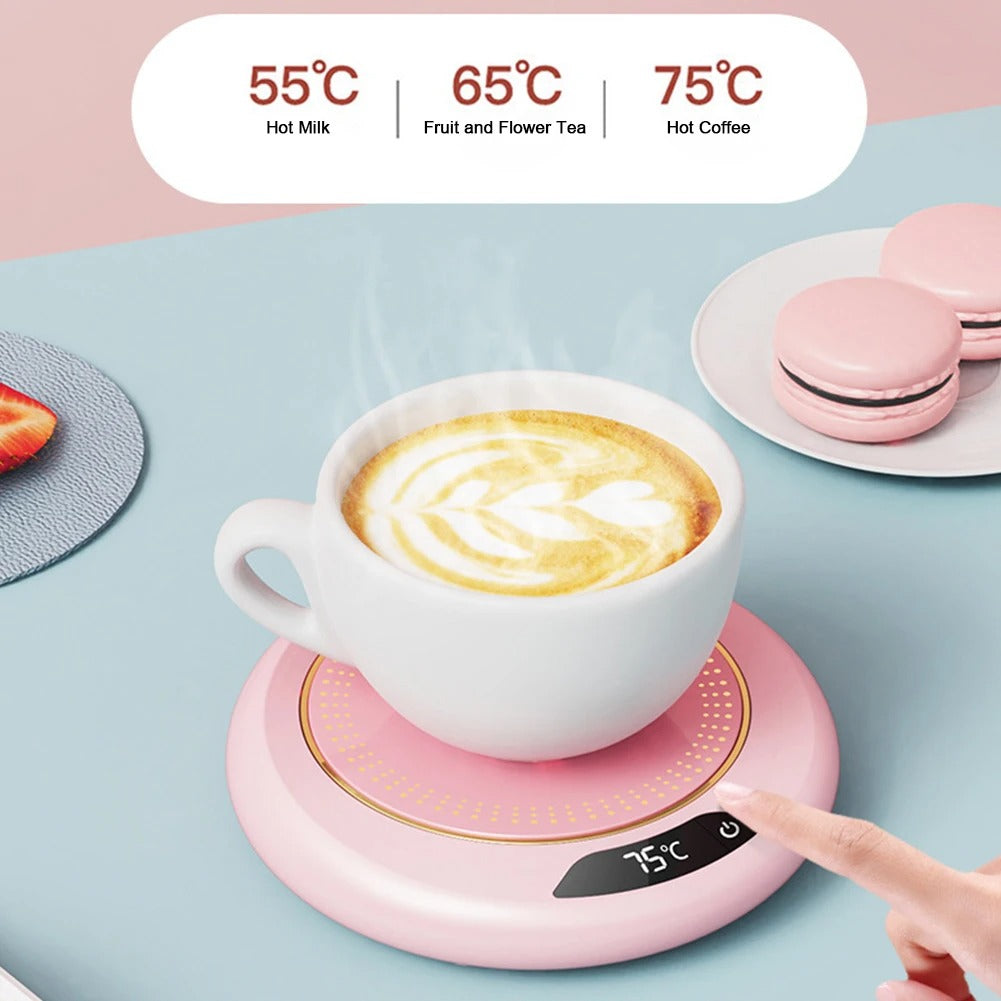 USB Cup Warmer Milk Tea Water Heating Pad Electric Coffee Mug Heating Coaster 3 Gears Constant Thermostatic Hot Plate Cup Heater