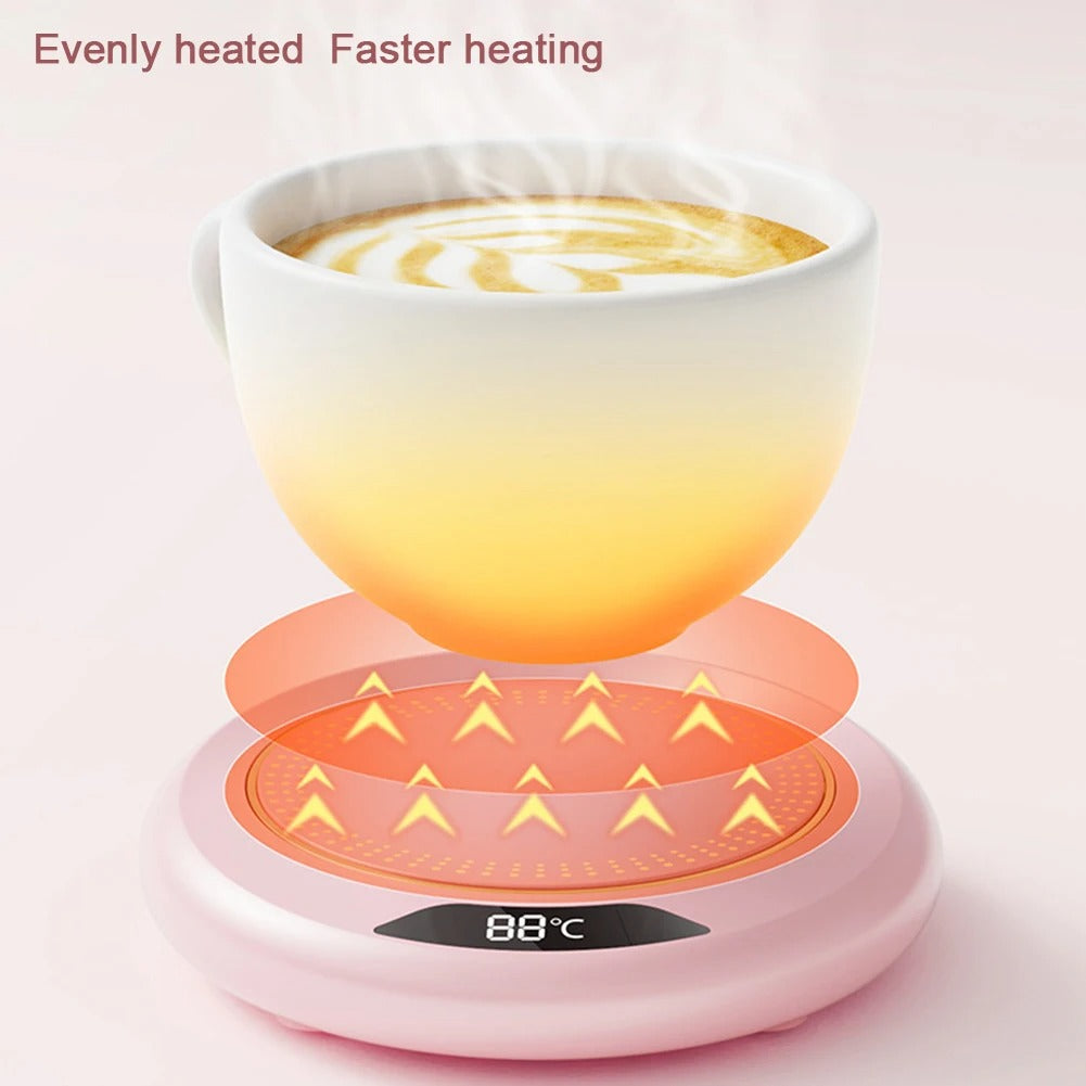 USB Cup Warmer Milk Tea Water Heating Pad Electric Coffee Mug Heating Coaster 3 Gears Constant Thermostatic Hot Plate Cup Heater