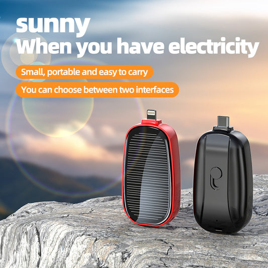 Portable Mini Solar Power Bank Charger for Outdoor User 
